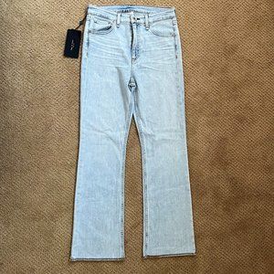 Rag and Bone Nina High-Rise Flared Jeans in Jade. Size 26. With Tags!